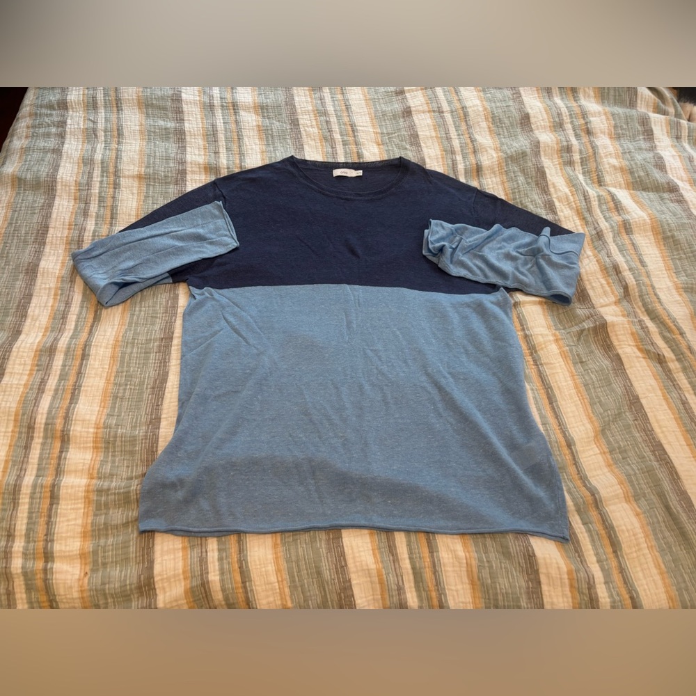 Onia Colorblock Long-Sleeve Tee (XL)